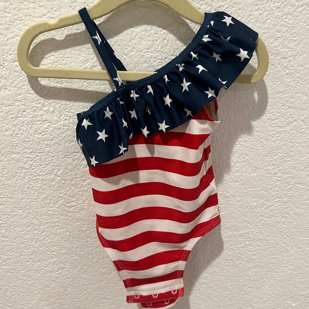 Old Navy Kids Swim One Piece - Red and Blue Stars